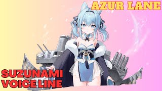 AZUR LANE  Destroyer Suzunami Voice Line quot Japanese Audio quot [upl. by Basile]