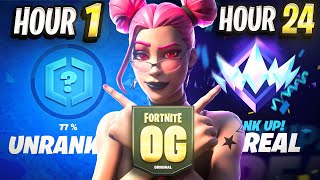 Ich Erreiche Platz 1 Rank In 24 Stunden 😳 OG FORTNITE [upl. by Roselia902]