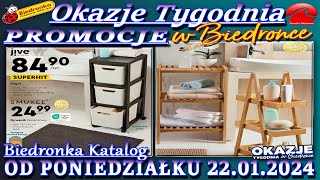 𝐁𝐈𝐄𝐃𝐑𝐎𝐍𝐊𝐀 🐞 Nowa Gazetka Od 22012024  Okazje i promocje tygodnia w Biedronce – Katalog Biedronki [upl. by Jehu]