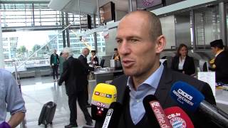 Arjen Robben vor ChampionsLeagueAuslosung quotMüssen uns nicht versteckenquot [upl. by Patten140]