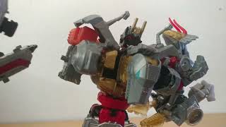 Dinobots Unite  Volcanicus  Transformers Stop Motion [upl. by Manon]