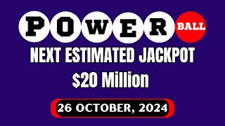 Powerball Next Estimated Jackpot for Oct 28 2024  Lottery Winning Numbers [upl. by Yesnyl]