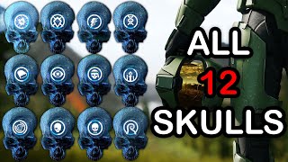 Halo Infinite  All Campaign Skull Locations and Effects [upl. by Annovahs]