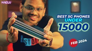 TOP 5 Best 5G Phones Under 15000 in FEB 2024 l Best Mobile Under 15000 [upl. by Elson581]