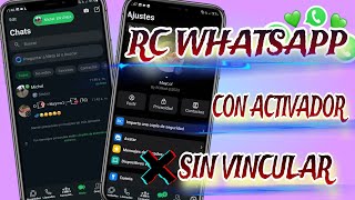 RC WHATSAPP CON ACTIVADOR 💯✅️✅️ [upl. by Amhsirak]