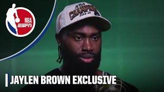 Jaylen Brown describes his journey through adversity to becoming Finals MVP  NBA on ESPN [upl. by Amer648]