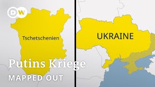 Ähnelt Putins Vorgehen in der Ukraine dem in Tschetschenien  Mapped Out [upl. by Nanni478]