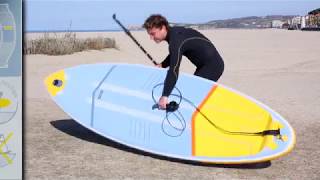 COMMENT UTILISER LE SUP SURF GONFLABLE ITIWIT W500  HOW TO USE THE ITIWIT INFLATABLE SURF SUPBOARD [upl. by Nnilsia]