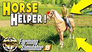 HORSE HELPER  MAKE MILLIONS FROM HORSES  Farming Simulator 19 Gameplay  Ravenport EP 13 [upl. by Aneda]