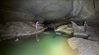 150ft Deep Hole Leads To Secret River Cave [upl. by Meehsar]