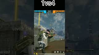 1vs4 Free Fier freefire freefireclips freefireshorts freefire1vs4 [upl. by Cadman905]