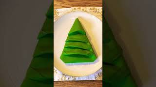 Christmas Tree Napkin Fold [upl. by Gorden248]