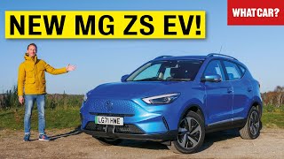 NEW MG ZS EV review – another electric BARGAIN  What Car [upl. by Nedroj]