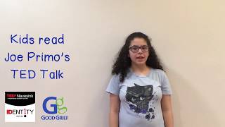 Kids Read Joe Primos TED Talk Grief Serves a Purpose [upl. by Luben87]