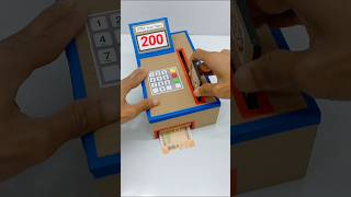 ATM Machine बनाओ  How to make ATM Swipe Machine using Cardboard with Card shorts trending [upl. by Eisdnyl936]