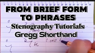 How to combine shorthand brief forms to form phrases  Phrasing [upl. by Alisa877]