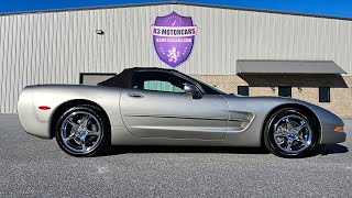 2000 CORVETTE CONVERTIBLE LIGHT PEWTER METALLIC 6SP MANUAL ONLY 20K MILES FOR SALE R3MOTORCARSCOM [upl. by Dilly]