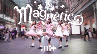 KPOP IN PUBLICONE TAKE ILLIT 아일릿 quotMagneticquot Dance Cover by CRIMSON 🥀  Australia [upl. by Airotal]