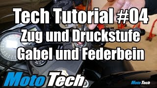 MotoTech Tutorial 04  Fahrwerk  Dämpfung [upl. by Atinauj]