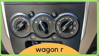 All about Wagon r AC  2017  All functions explained [upl. by Halullat]