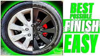 HOW TO PAINT YOUR RIMS  BEST Possible Finish  SUPER EASY [upl. by Niras]