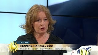 Om Henning Mankell quotEn stor författare har gått ur tidenquot  Nyhetsmorgon TV4 [upl. by Ambrogio]