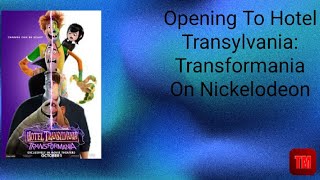 Opening To Hotel Transylvania Transformania On Nickelodeon [upl. by Bowers]