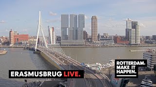 Live Stream  Erasmusbrug Kop van Zuid Cruise Terminal Rotterdam [upl. by Camilo]