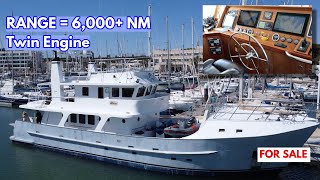 €25M Steel LongRange TRAWLER YACHT For Sale And Charter  MY Beleza [upl. by Kermy]