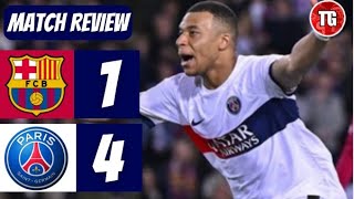 BARCELONA 14 PSG LIVE MATCH REVIEW amp HIGHLIGHTS [upl. by Nylyahs]