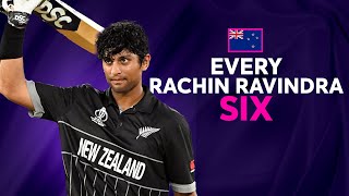 Every Rachin Ravindra six at Cricket World Cup 2023 [upl. by Gearard181]