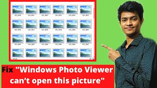 How To Fix quotWindows Photo Viewer can’t open this picturequot  Repair Corrupted Picture [upl. by Dloreh]