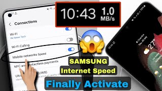 Finally internet Speed meter for SAMSUNG Smartphones 😱 Look like official  Amazing missing Feature🔥 [upl. by Annaek]