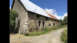 SIF  001400 Large detached stone barn to renovate near Sourdeval Normandy  SOLD [upl. by Lavicrep762]