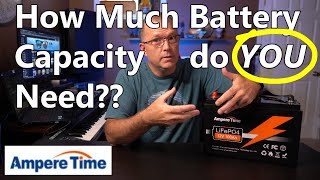 How to know HOW MUCH Battery Capacity YOU need Li Time  Ampere Time 100Ah LiFePO4 Battery Review [upl. by Loraine518]