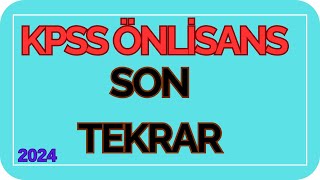 KPSS 2024 Önlisans Tarih Son Tekrar  Tüm Konular  Ali Gürbüz kpss kpss2024 [upl. by Sothena]