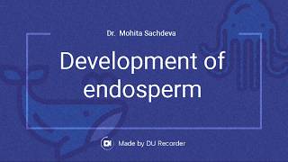 Development of endosperm  Sexual reproduction in flowering plants  NEET  Unite for knowledge [upl. by Tlihcox]