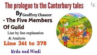 The Five Members Of Guild in Chaucers quotThe Canterbury Talesquot Line 361 to 378 Explained [upl. by Shadow]