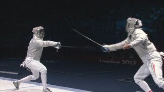 Aron Szilagyi Szilagyi Wins Fencing Sabre Gold  London 2012 Olympics [upl. by Odrarebe]