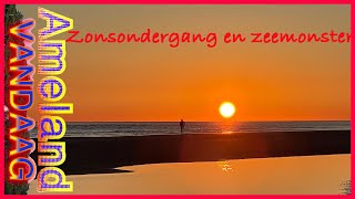 De zonsondergang en het zeemonster  Ameland [upl. by Alyahc]