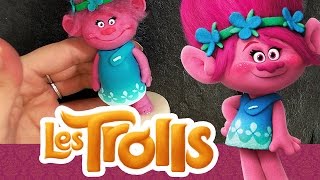 TUTO FIMO TROLLS DREAMWORKS Figurine Poppy   Poppy Trolls polymerclay inspired [upl. by Ylra]