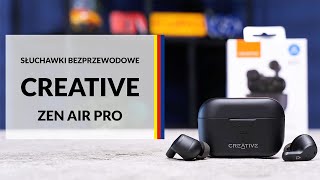 Słuchawki bezprzewodowe Creative Zen Air Pro – dane techniczne – RTV EURO AGD [upl. by Ahsenat]