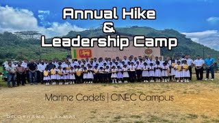 Annual Hike And Leadership Camp  Marine Cadets  CINEC Campus  Knuckles  2022 [upl. by Aihsekram]