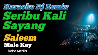 Karaoke Remix Seribu Kali Sayang Saleem Male Key [upl. by Eecal118]