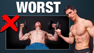 Chest Exercises Ranked WORST TO BEST [upl. by Ymrej]