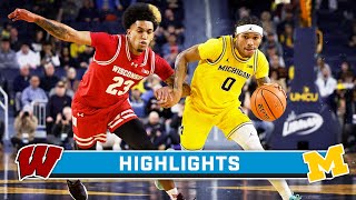 Wisconsin at Michigan  Highlights  Big Ten Mens Basketball  Feb 7 2024 [upl. by Ariela198]