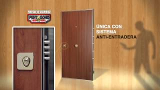 PUERTAS PENTAGONO con Antientradera [upl. by Hanikas]