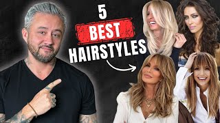 Long Hair After 50 The 5 BEST HAIRSTYLES [upl. by Sherie]