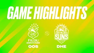 Filou Oostende vs Den Helder Suns  Game Highlights [upl. by Nytsirt858]