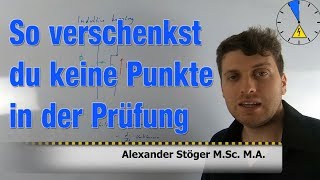 So verschenkst du keine Punkte in der Prüfung [upl. by Gilli]